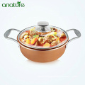 Copper Ceramic India Induction Based Nonstick Cookware Set